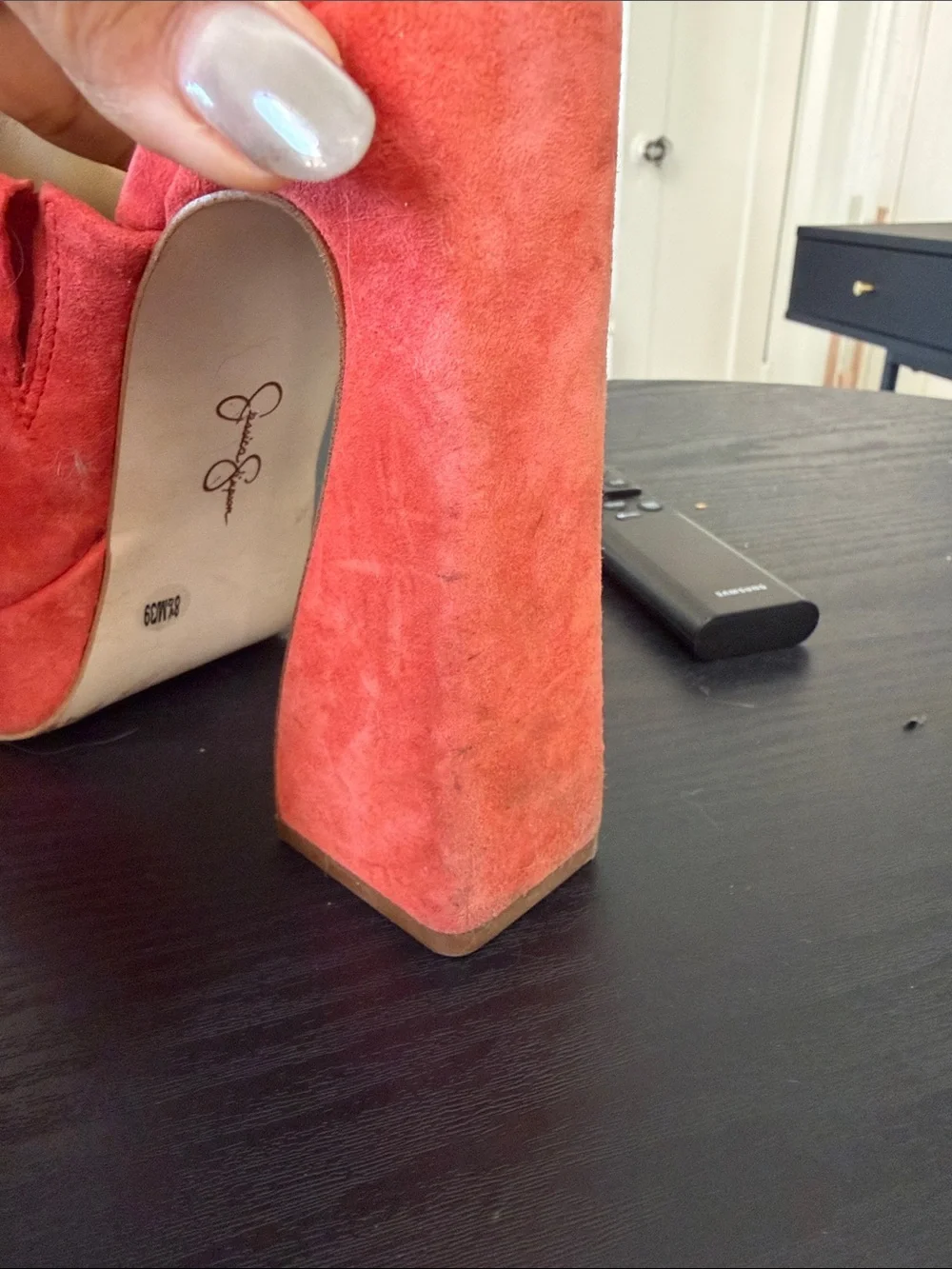 Jessica Simpson Coral Suede Platform Mules